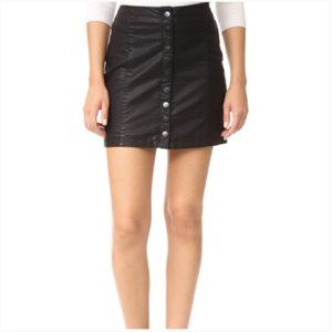Free People Black Mini Skirt